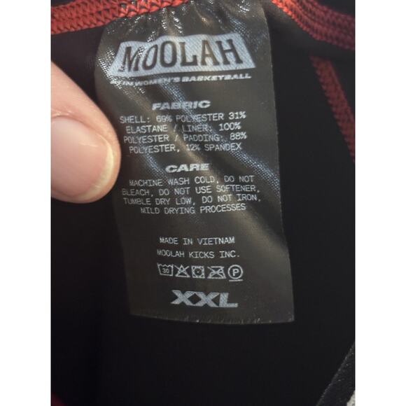 NWT Women's Moolah Kicks Compression Basketball Shorts Black Padded Size XXL $45 - Picture 7 of 7
